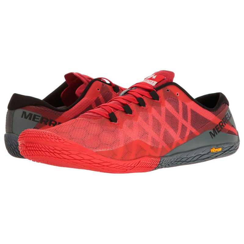 Zapatillas Merrell Vapor Glove 3 Rojo/Gris
