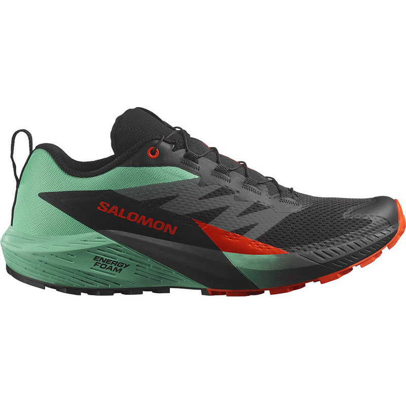 Zapatilla Salomon Sense Ride 5 Negro/Verde/Rojo