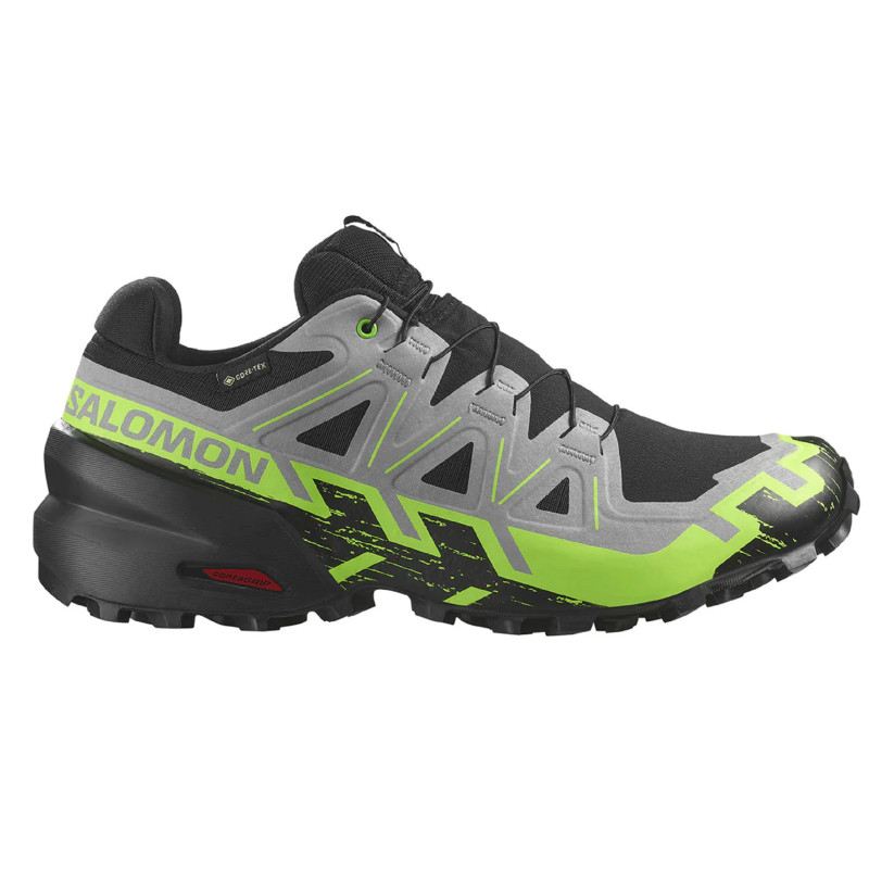 Zapatilla Salomon Speedcross 6 GTX Gris/Negro/Verde