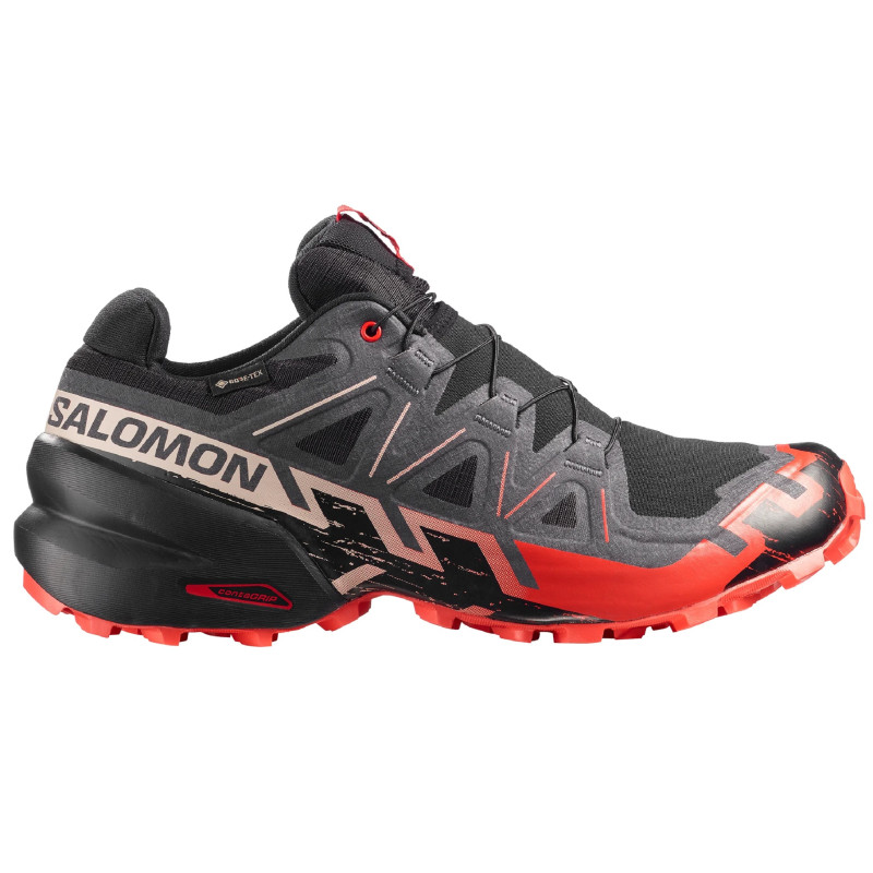 Zapatilla Salomon Speedcross 6 GTX Negro/Rojo