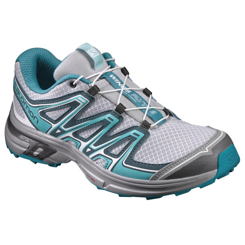 Zapatilla Salomon Wings Flyte 2 W Gris/Turquesa