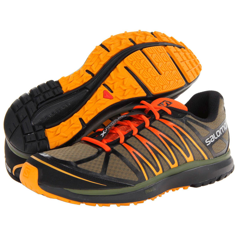 Zapatilla Salomon X-Tour Kaki/Negro/Naranja