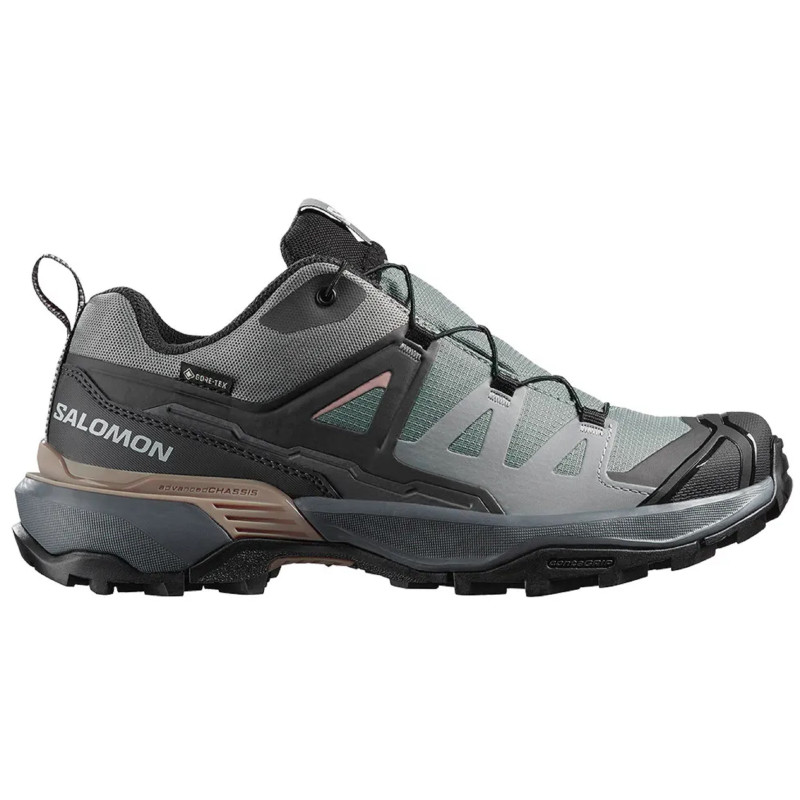 Zapatillas Salomon X Ultra 360 GTX W Gris/Verde/Rosa