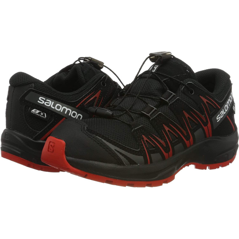 Zapatillas Salomon XA PRO 3D CSWP J Negro/Rojo