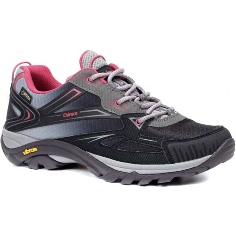 Zapato Chiruca Aruba 03 Goretex Negro/Gris/Fucsia