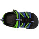 Sandalia Keen Newport H2 Youth Negro/Azul/Verde