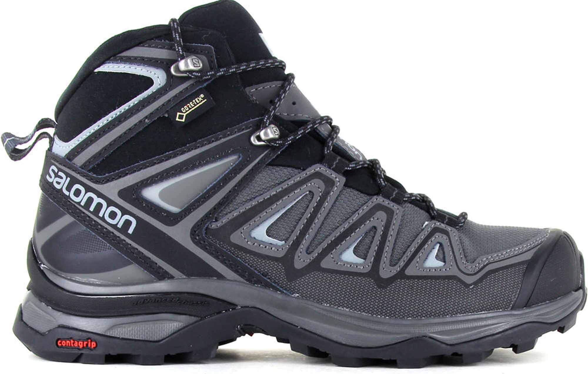 Bota Salomon X Ultra 3 Mid GTX W Negro/Gris Peregrinoteca