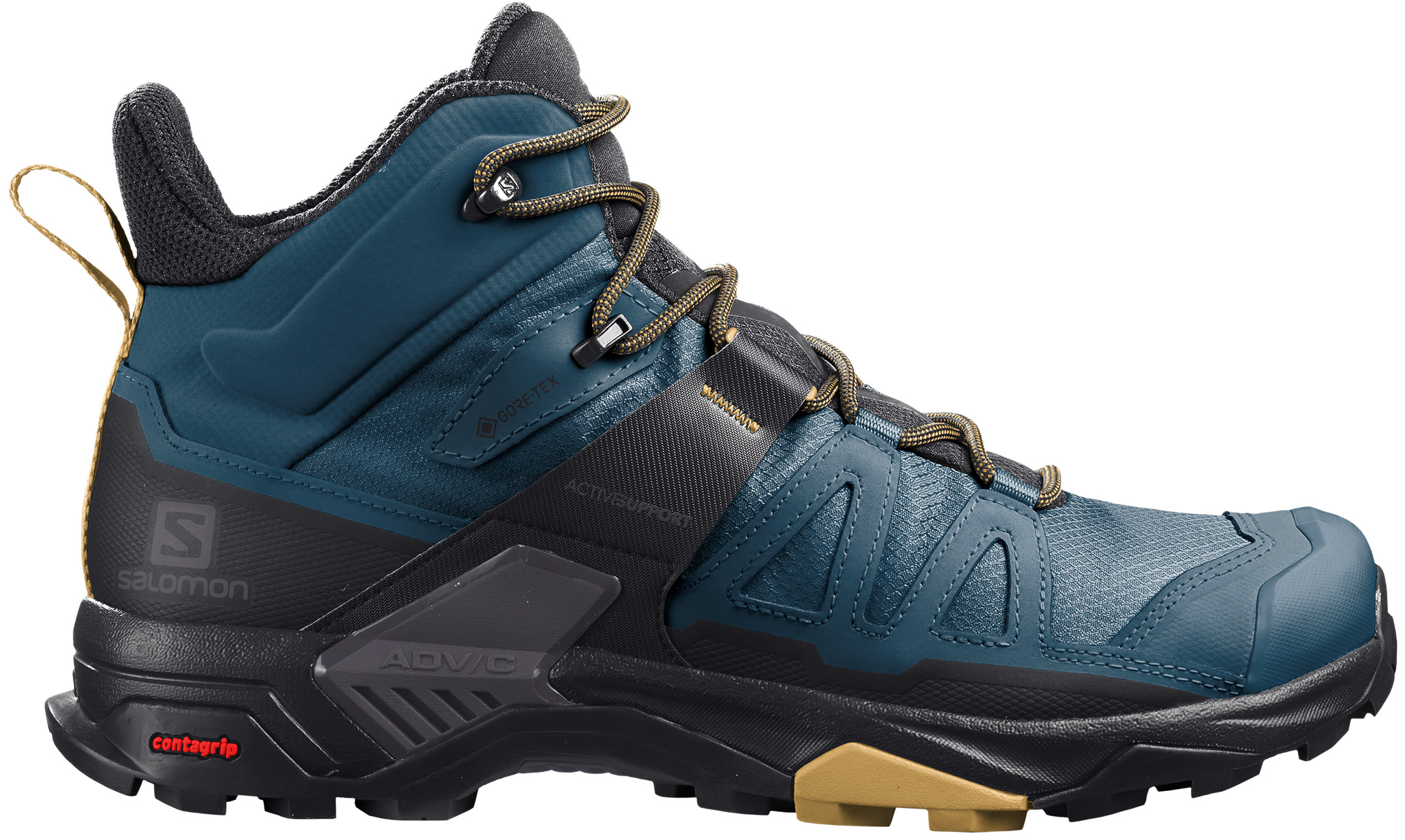 Botas Salomon X Ultra Mid GTX J Azul/Lima/Negro