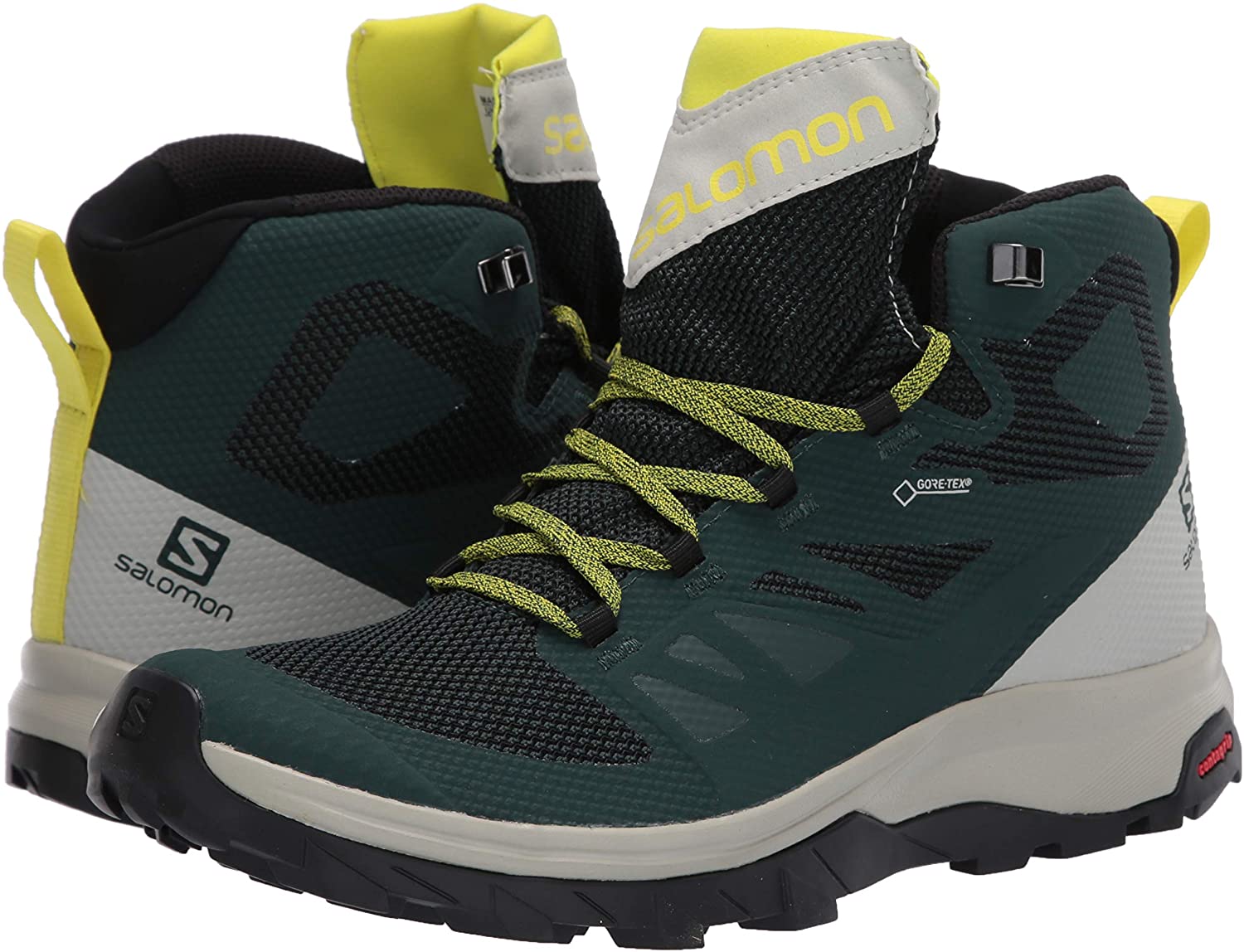 Salomon Outline Mid GTX Verde. Oferta y Comprar