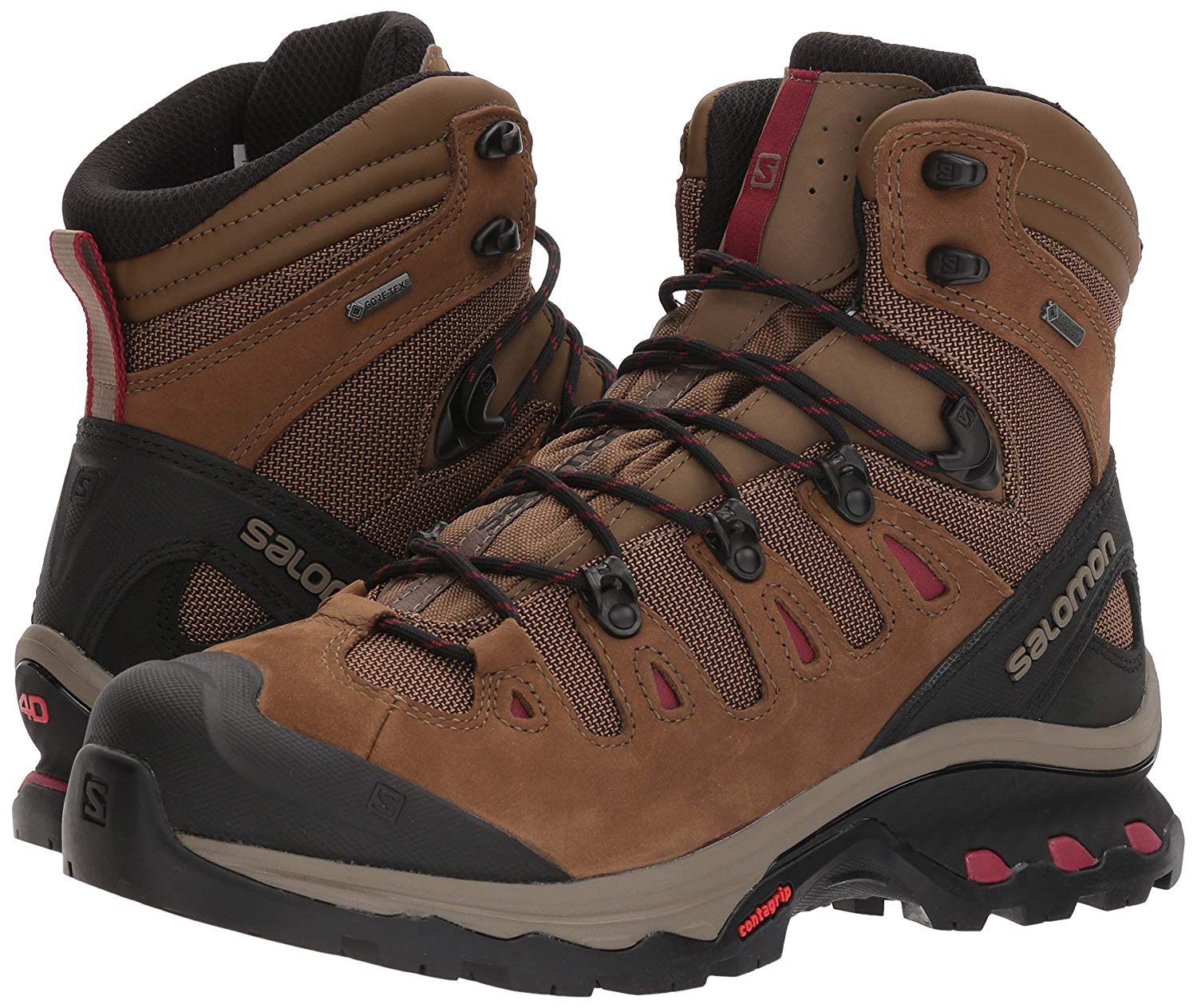 Botas Salomon Quest 4D GTX W Marrón/Granate