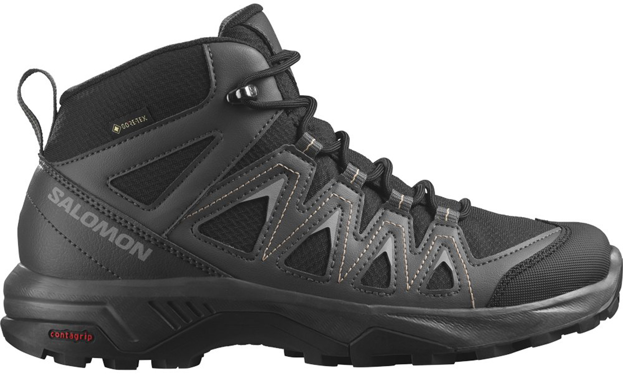 Botas Salomon X Braze Mid GTX W Negro/Gris/Crema