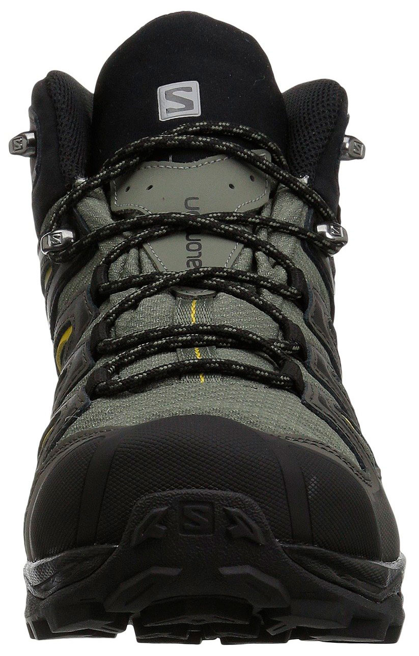 Salomon X Ultra 3 Mid GTX - Botas de senderismo para hombre, Negro Verde  Negro Amarillo Negro Verde, 1