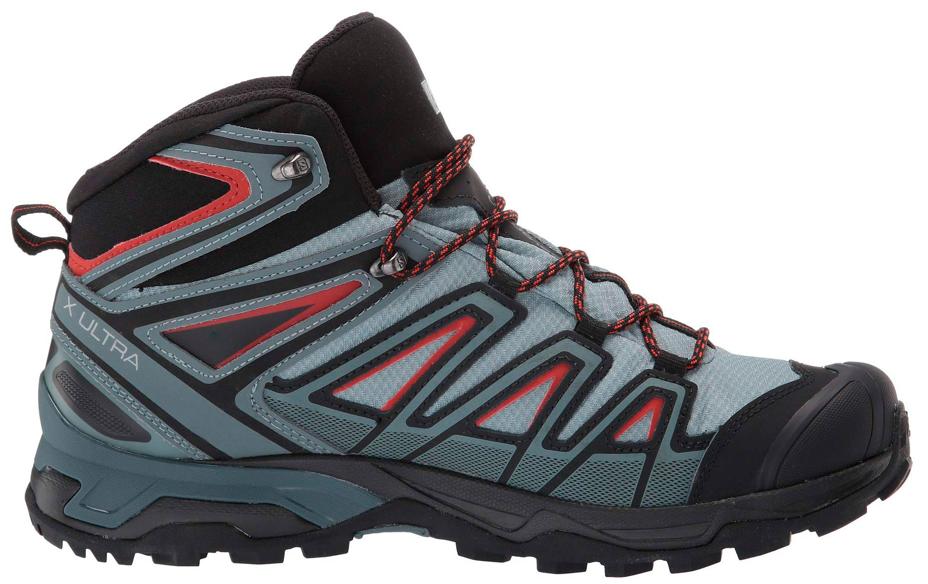 Salomon X Ultra Mid Gris/Negro/Rojo