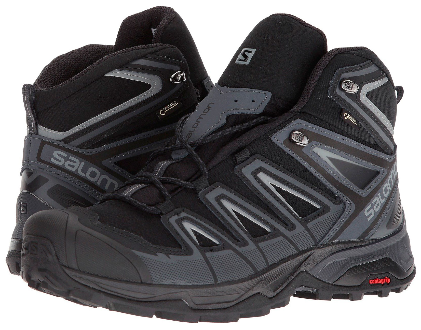 Salomon X Ultra 3 Mid GTX Negro/Gris - Peregrinoteca