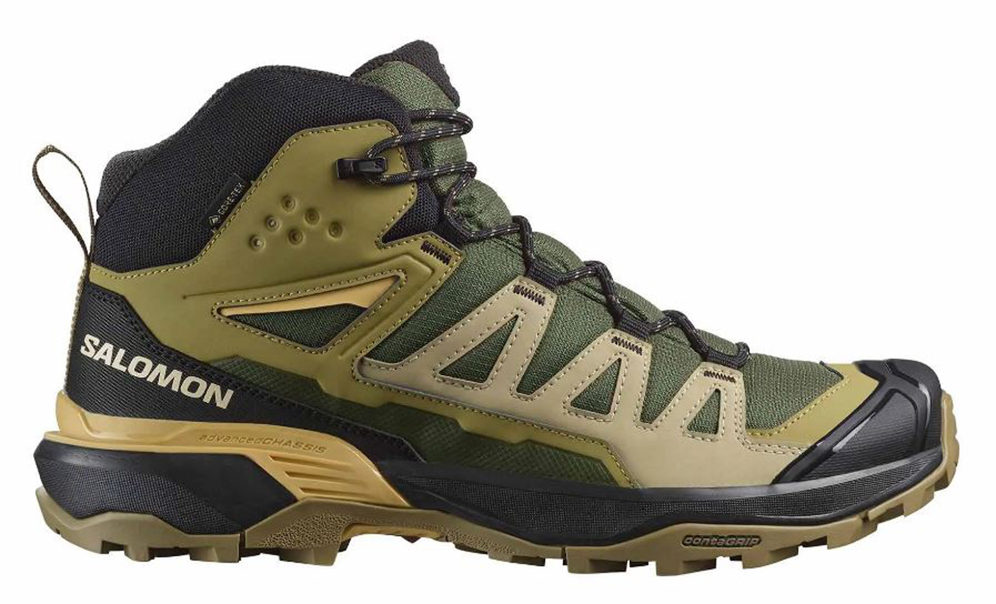 Botas Salomon Senderismo X Ultra Pioneer Mid GTX Verde Hombre