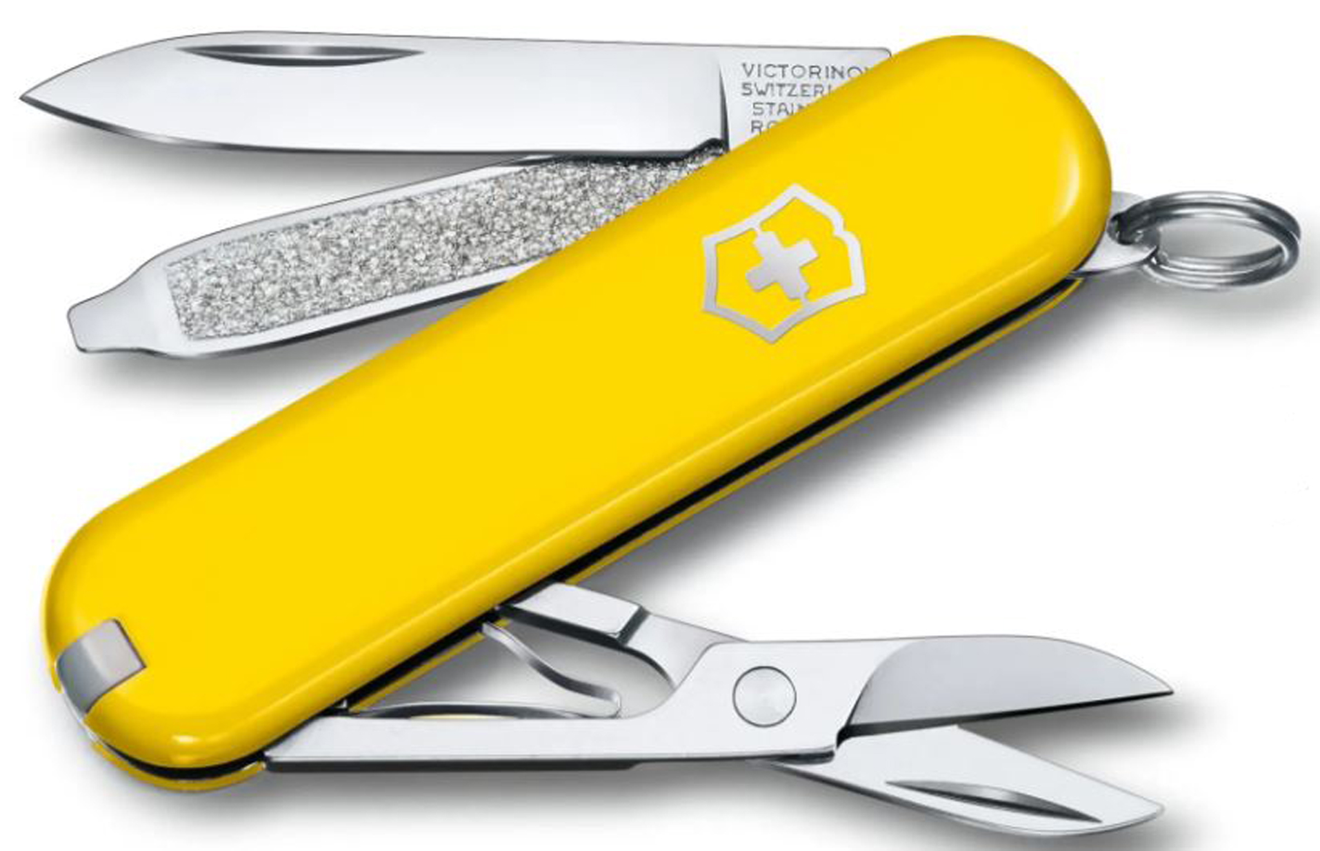 Navaja Victorinox Classic SD 7 usos Amarillo - Peregrinoteca