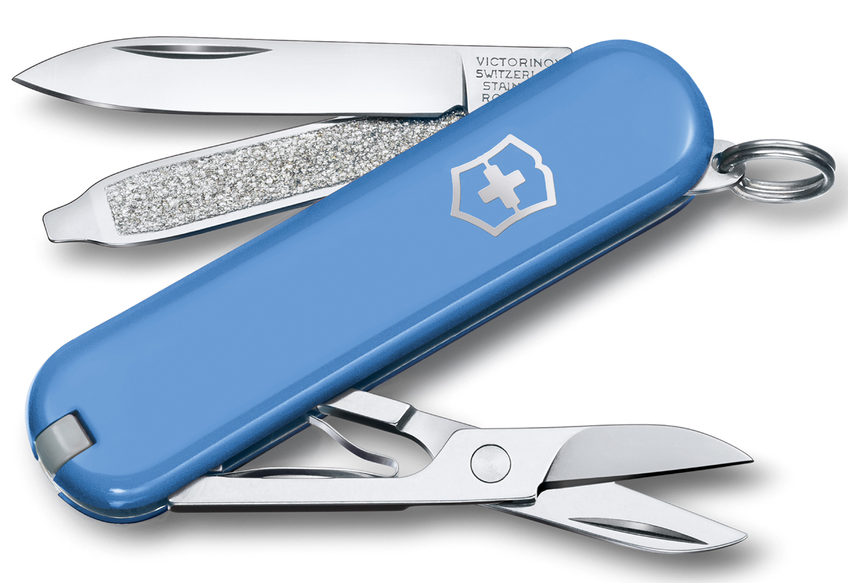  Victorinox Navaja de bolsillo clásica SD con 7 funciones con  estampado de patas : Herramientas y Mejoras del Hogar