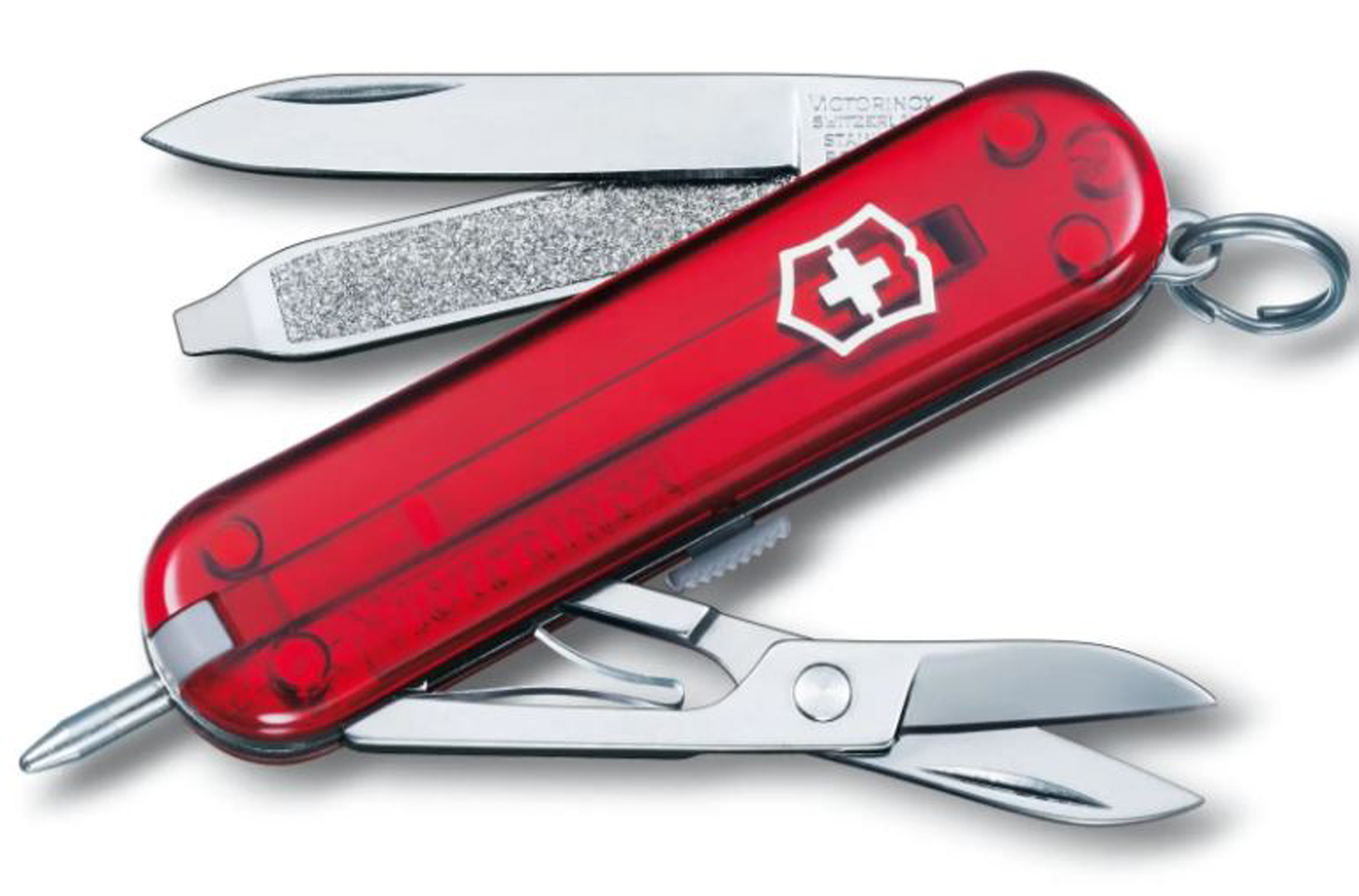 Navaja Victorinox Signature 8 usos Rojo Translúcido