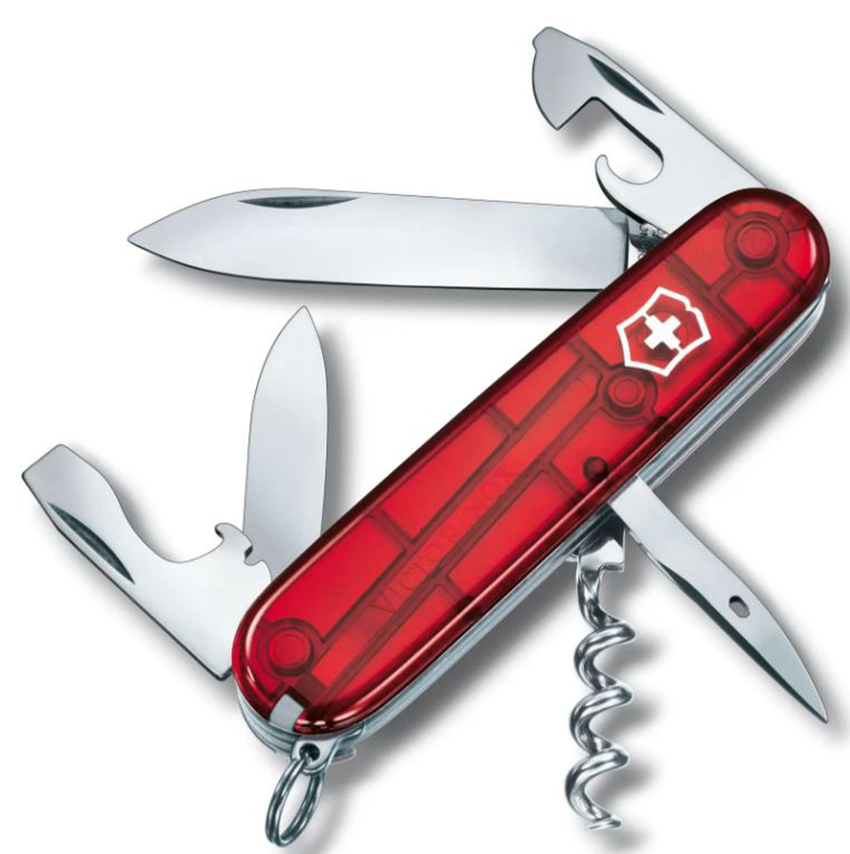 Navaja Victorinox Spartan 12 usos 91 mm Rojo translúcido