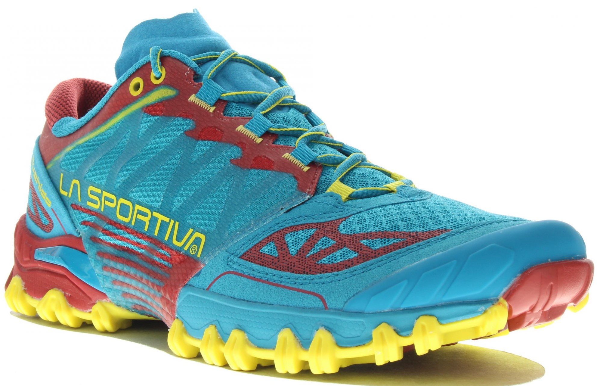 vendedor orquesta Gallo Zapatillas La Sportiva Bushido Azul/Rojo/Amarillo