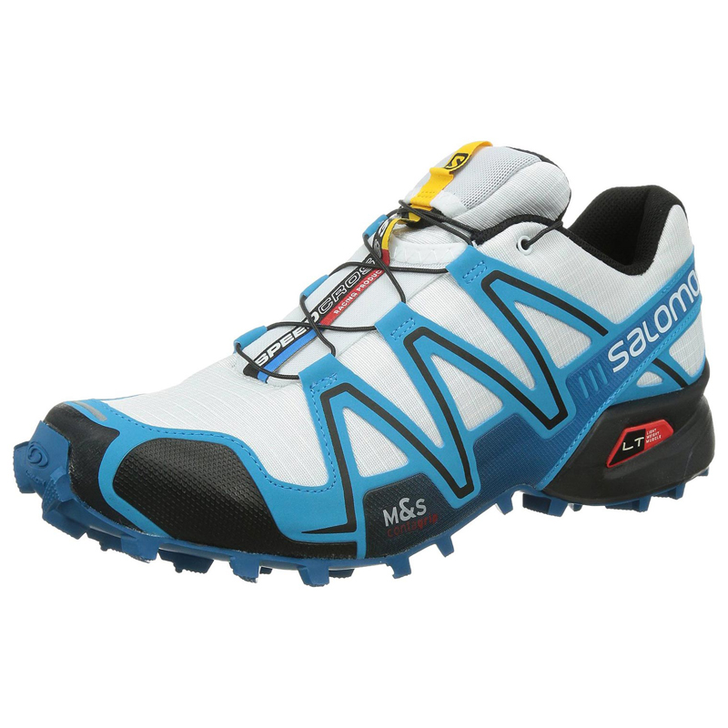 estudiante universitario pasar por alto Despertar Zapatilla Salomon Speedcross 3 Blanco/Azul/Negro