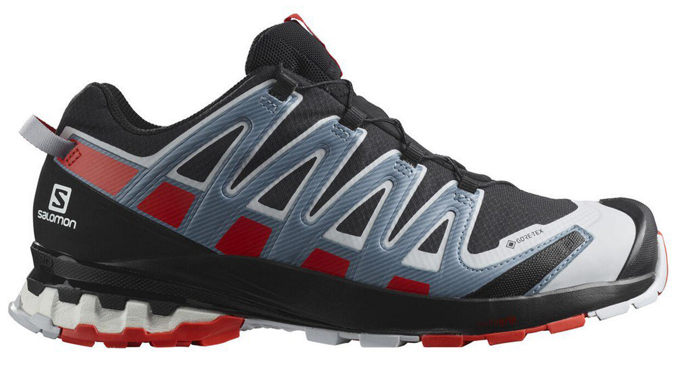 Zapatilla Salomon 3D V8 GTX Negro/Gris/Rojo