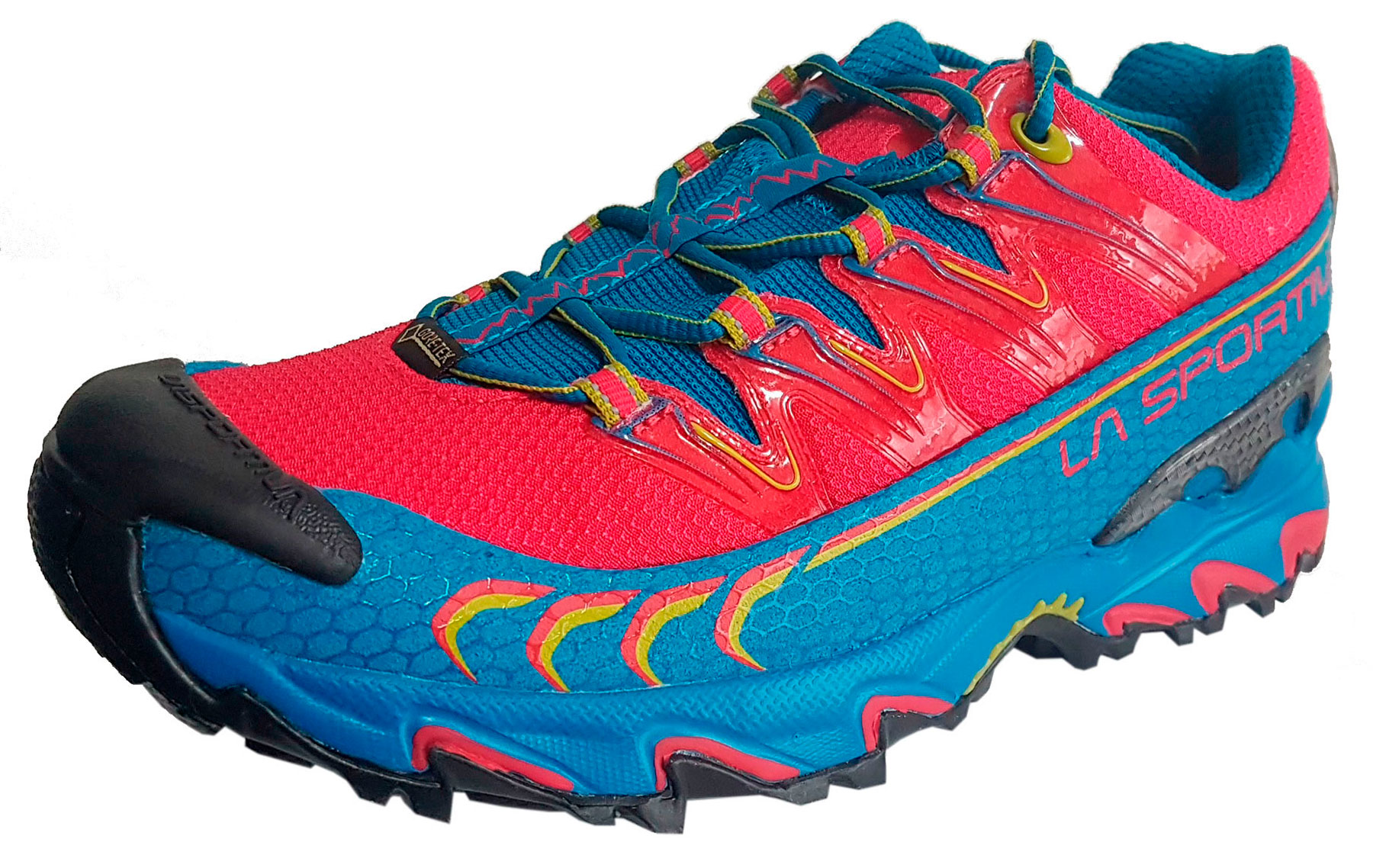 Mujer hermosa Tortuga adherirse Zapatillas La Sportiva Ultra Raptor GTX W Azul/Fucsia