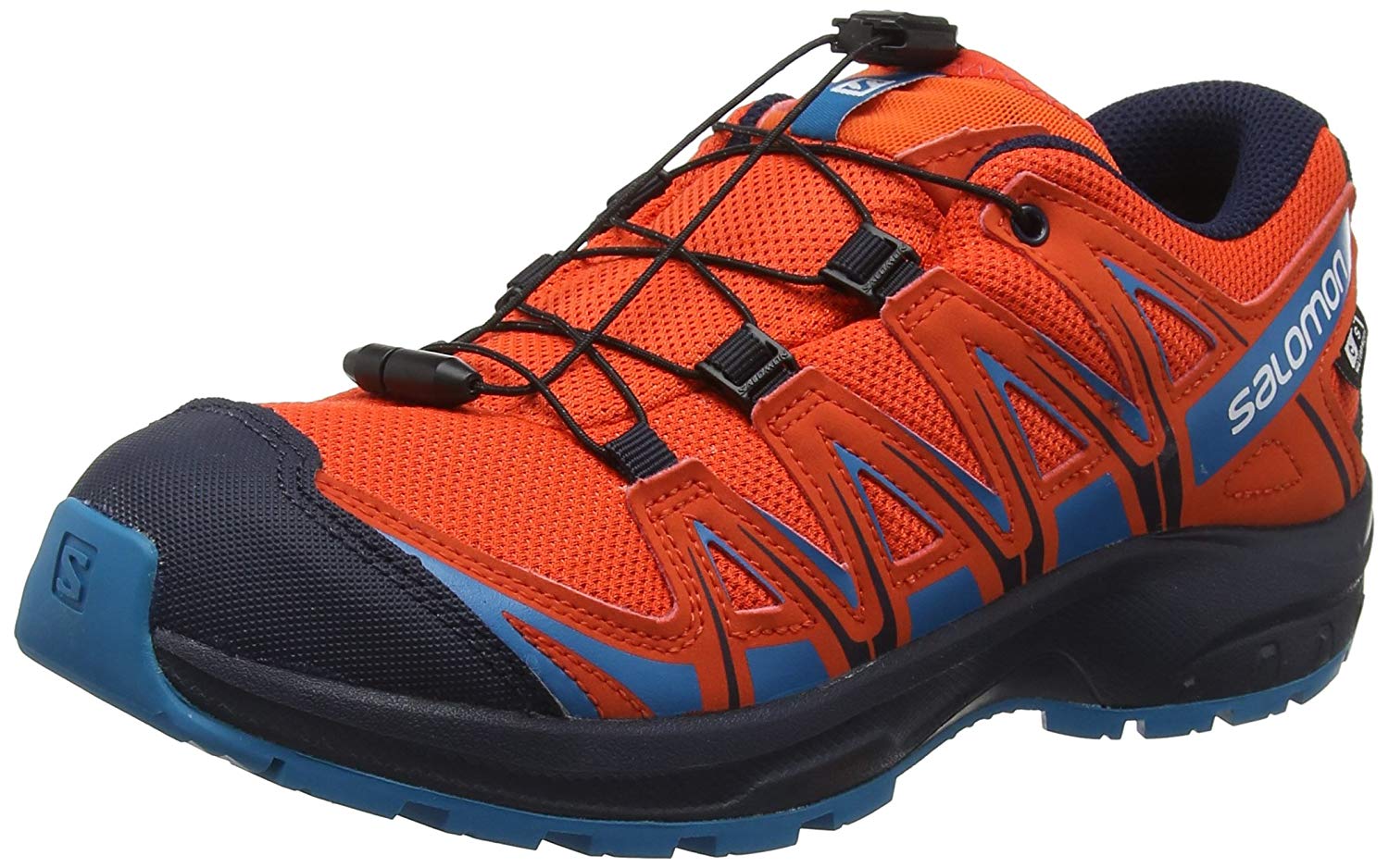 SALOMON ZAPATILLA NIÑOS XA PRO 3D CSWP K 406436 J 406434 10 CHERRY TOMATO  ROJO AZUL SAL014