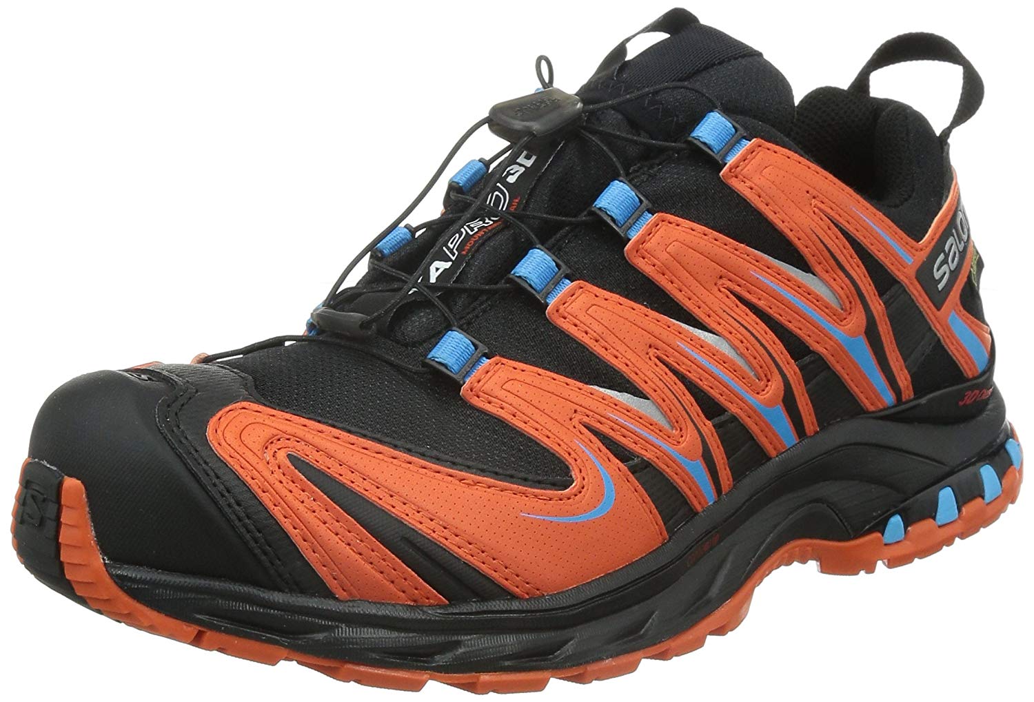 Zapatos cazar Golpe fuerte Zapatillas Salomon XA PRO 3D GTX Negro/Naranja/Azul