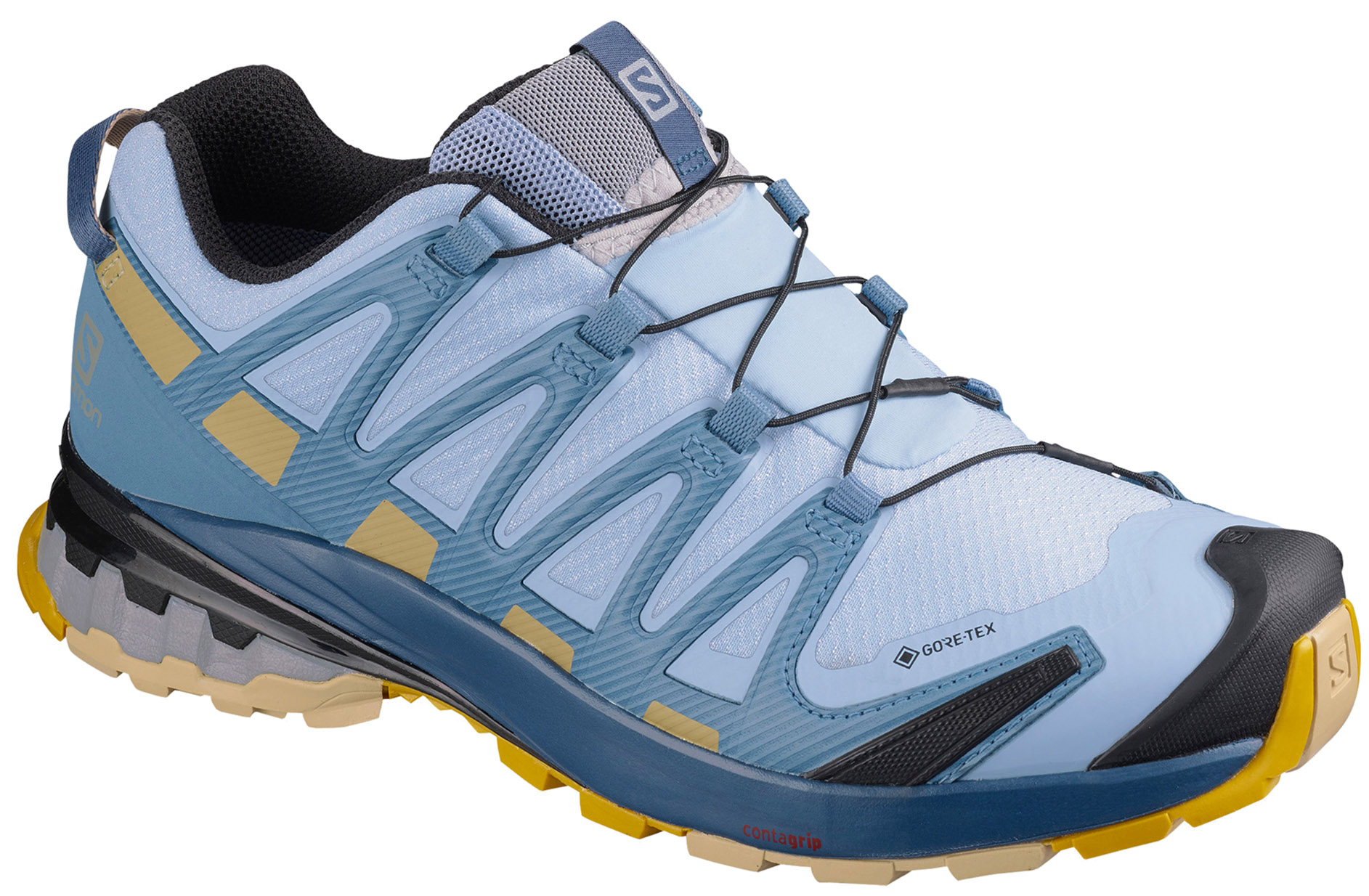 Zapatillas Salomon XA 3D GTX W Azul/Mostaza