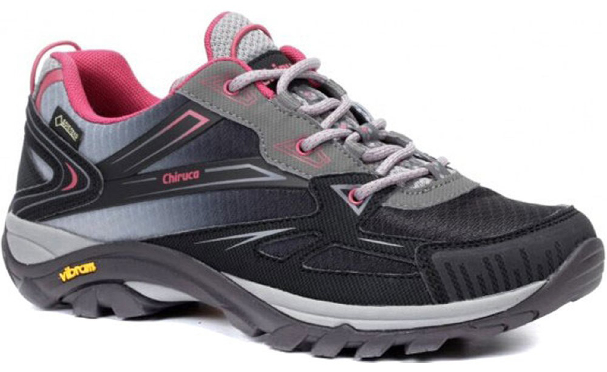 Zapato Chiruca Aruba 03 Goretex Negro/Gris/Fucsia