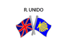 Pin Metal Bandera Reino Unido Camino Santiago