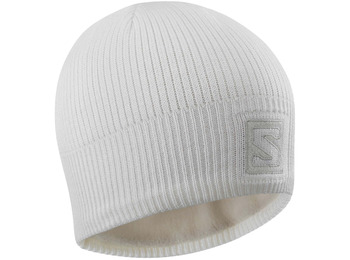 Gorro Salomon Logo Beanie Blanco