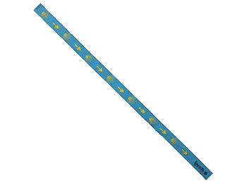 Pulsera de tela Flechas y estrellas amarillas 65 Azul cielo