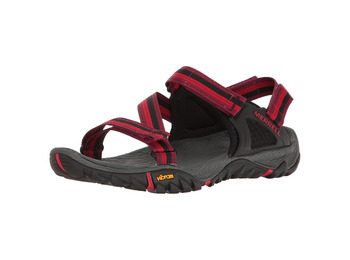 Sandalia Merrell All Out Blaze Web W Rojo/Negro