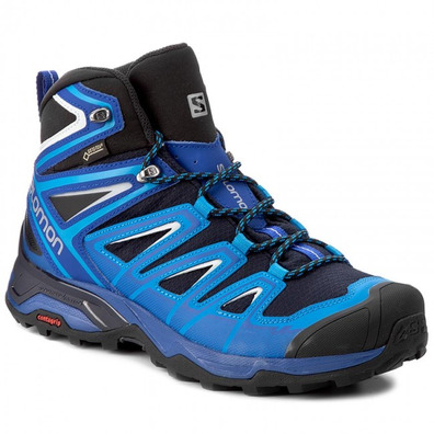 Bota Salomon X Ultra 3 Mid GTX Azul/Negro