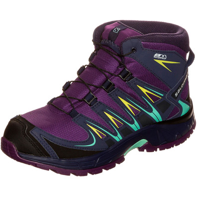 Botas Salomon XA PRO 3D MID CSWP J Morado/Turquesa