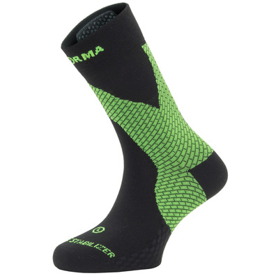 Calcetín Enforma Ankle Stabilizer Negro Verde-Negro