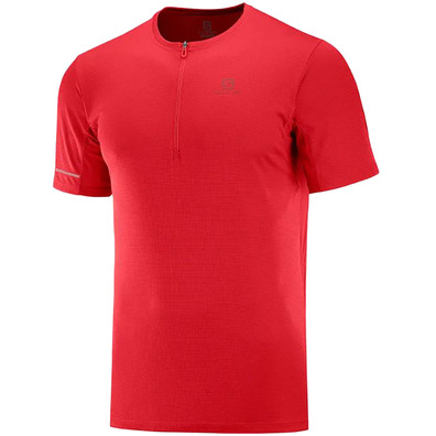 Camiseta Salomon Agile HZ SS Tee Rojo