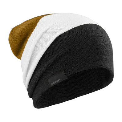 Gorro Salomon Flatspin Reversible Negro/Blanco/Ocre