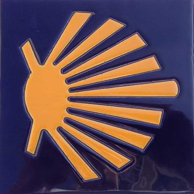 Imán cerámica estrella rústica 7x7 cm