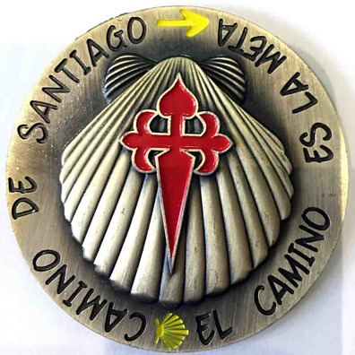 Imán Metal Estrella redonda El Camino es la Meta