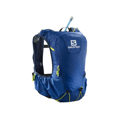 Mochila Salomon Skin Pro 10 Set Azul/Lima