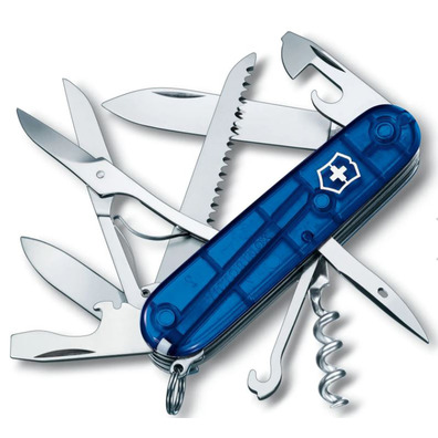 Navaja Victorinox Huntsman 15 usos 91 mm Azul translúcido