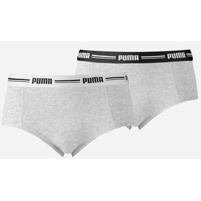 Pack 2 Mini Shorts Puma Gris