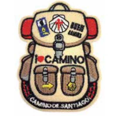 Parche bordado Mochila Camino de Santiago