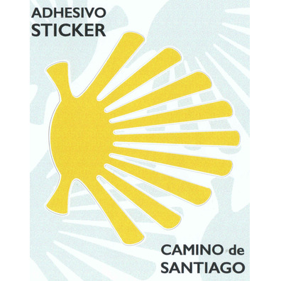 Pegatina Estrella Rústica Camino de Santiago