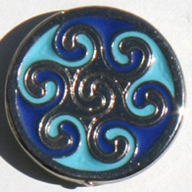 Pin Hexaquel Celta Azul Metal