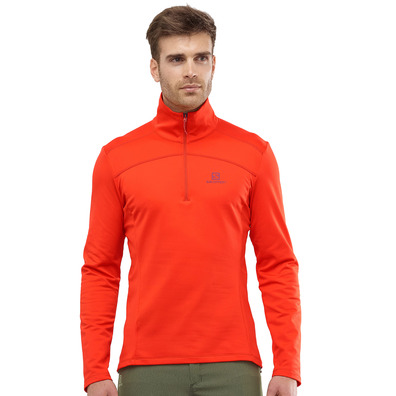Pullover Salomon Discovery LT HZ M Rojo Tomate
