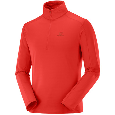 Pullover Salomon Outrack Half Zip Rojo